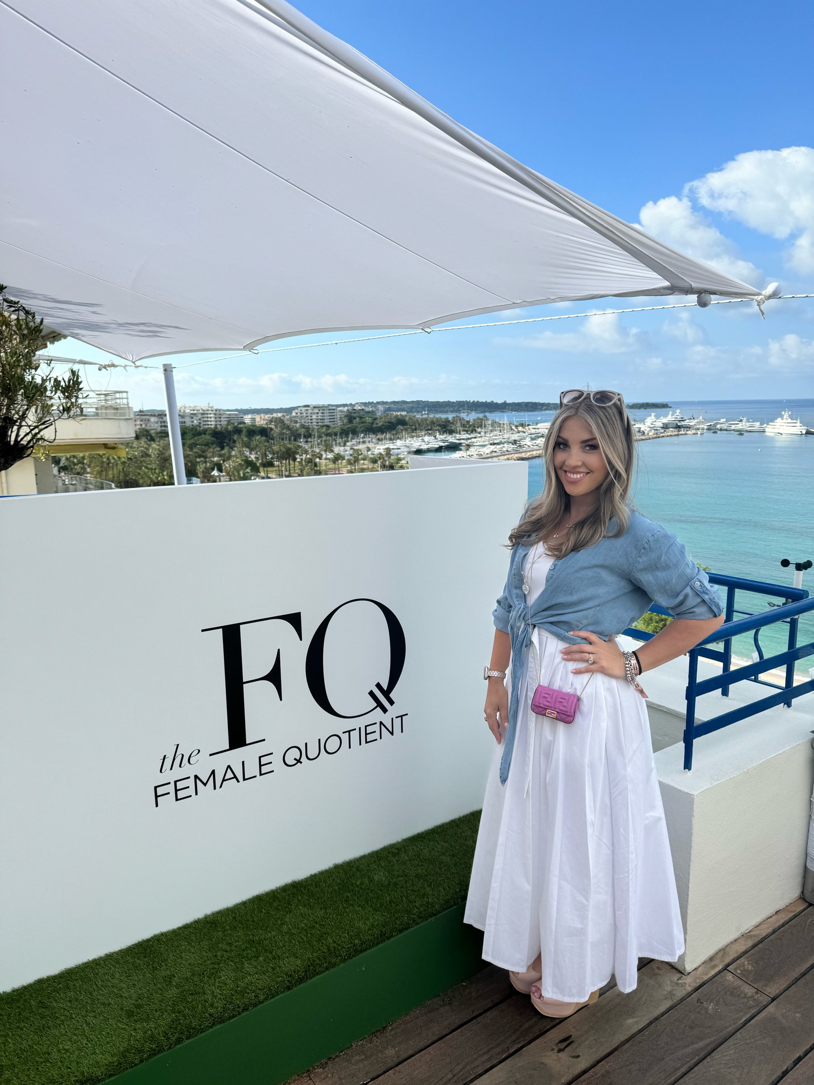 Amy Alba at The Female Quotient event space.